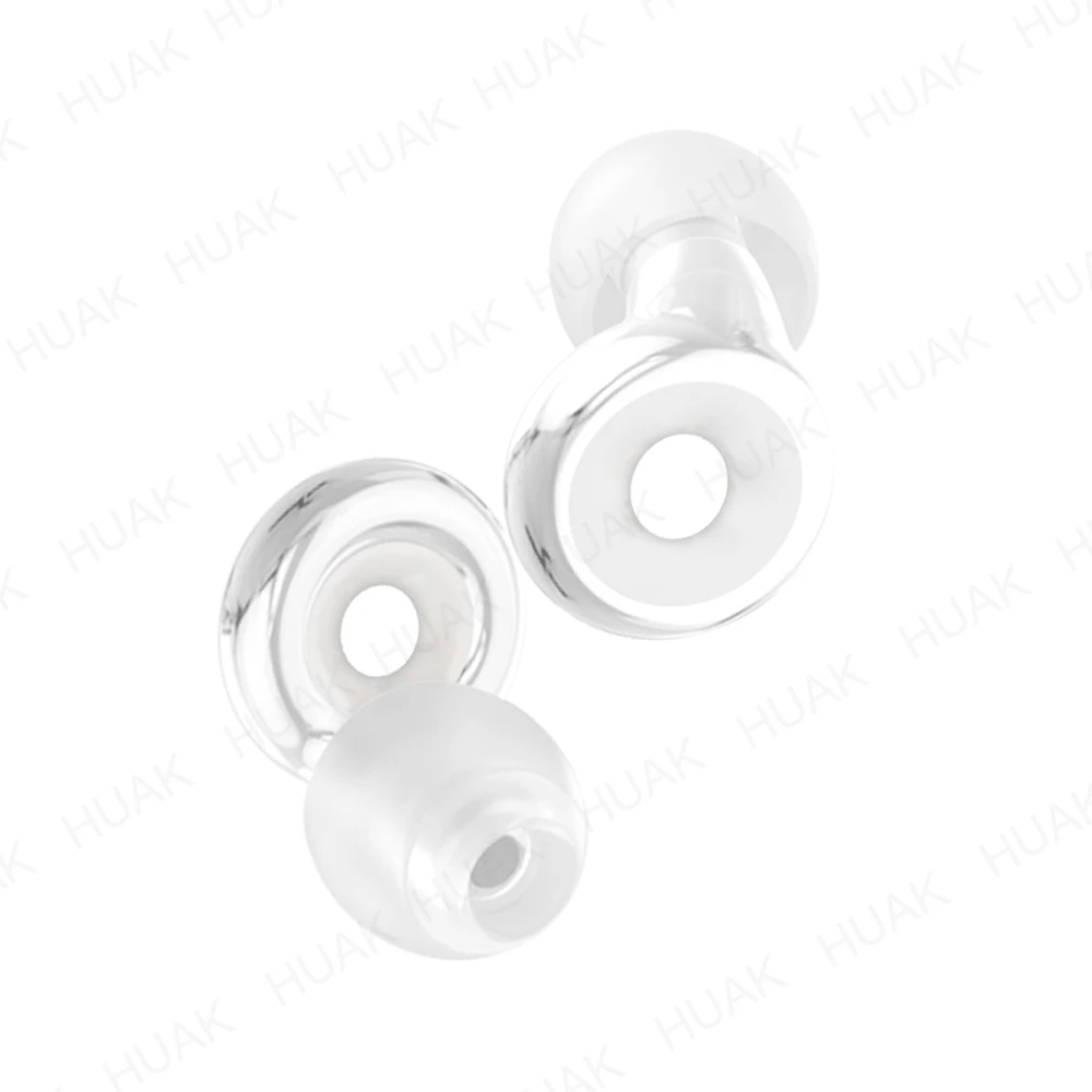 Reusable Silicone Noise Filter EarPlugs Sound Blocking for Sleep Office Study Swim Motorcycle Riding Musician with Lanyard