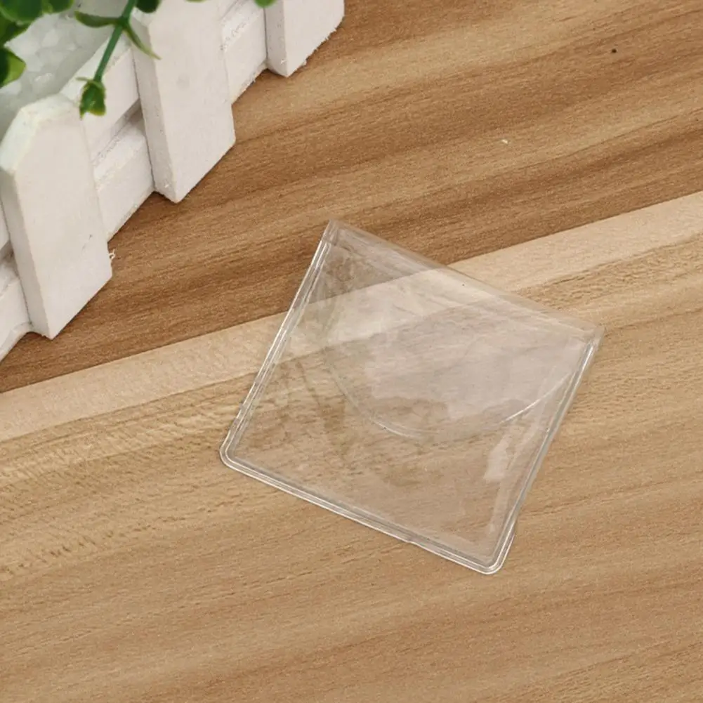 Transparent Coin Sleeve 50pcs Waterproof Pvc Souvenir Coin Storage Bag with Semi-circle Flap Dustproof Collection Medal Jewelry