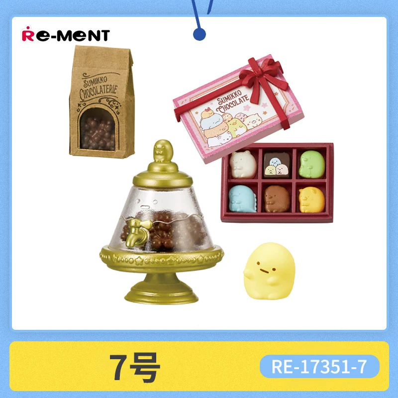 Re-Ment Chocolate Shop Dessert Personaggio d'azione animato Modello Giocattolo Regalo di compleanno Gioco di moda Decorazione da tavolo Scatola cieca
