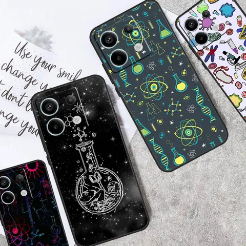 Science Biology Chemistry Case For Redmi Note 13 Pro 9 10 11 12 Pro Plus 9S 10S 11S 12S Cover For Redmi 12C 10C 13C