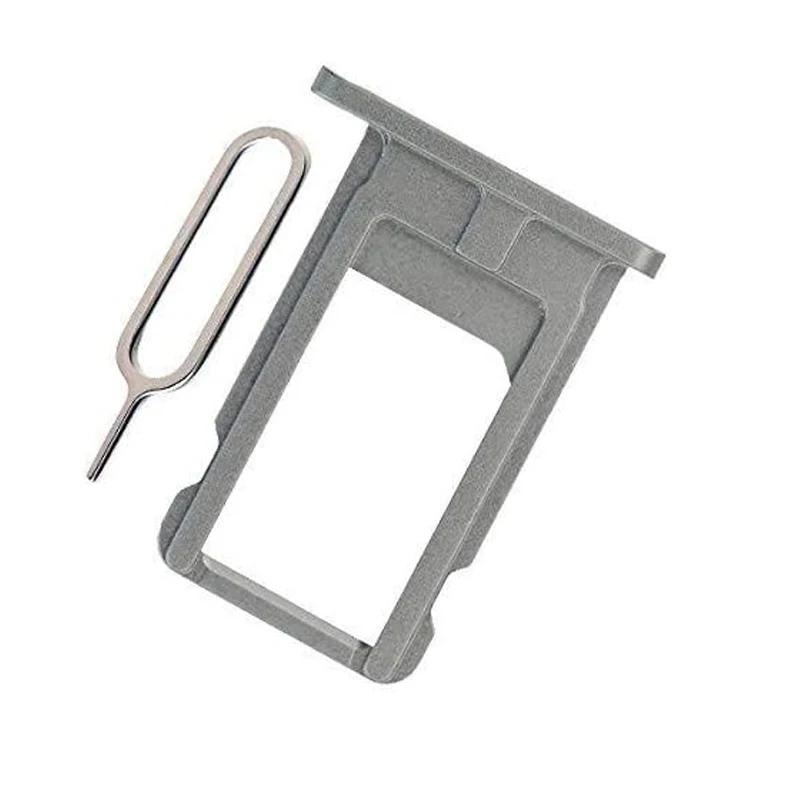 

1 pc Metal SIM Card Slot Tray Holder Replacement Compatible with iPhone 6s 2015 - Incl. SIM eject Pin Can etch IMEI