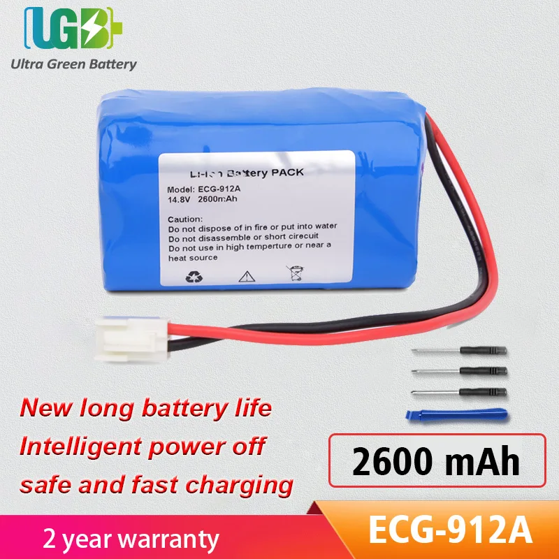 UGB New ECG-912A  Battery For SPRING ECG-912A Electrocardiogram machine battery