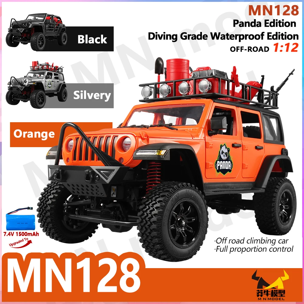 MN128 1/12 RC Auto 4WD Jeep Modello 2.4G Telecomando HA CONDOTTO LA Luce 4X4 Off Road 4WD Arrampicata RC Camion Elettrico Giocattolo Auto regalo per il Ragazzo