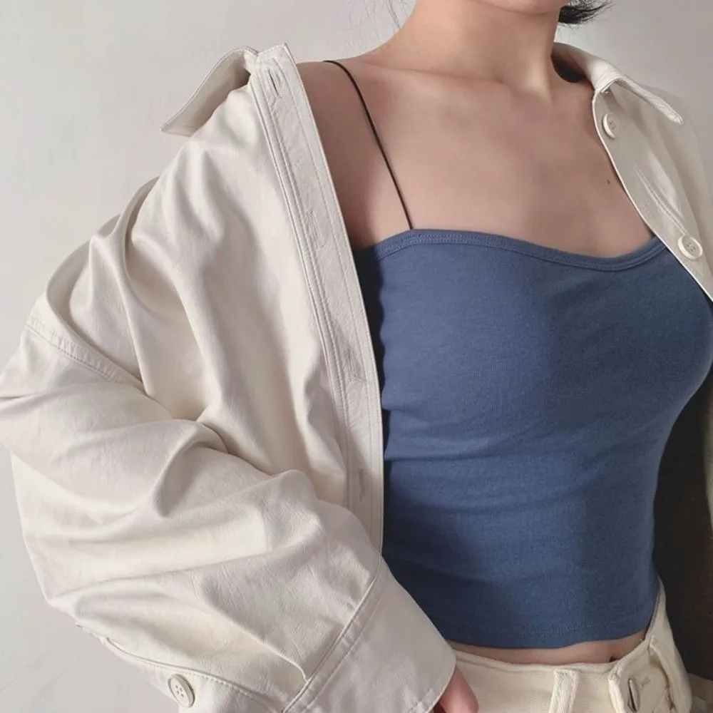 Casual Wireless Vest Crop Top Soft Elastic U-shaped Seamless Push Up Bra With Chest Pad Seamless Bralette Sport Wear