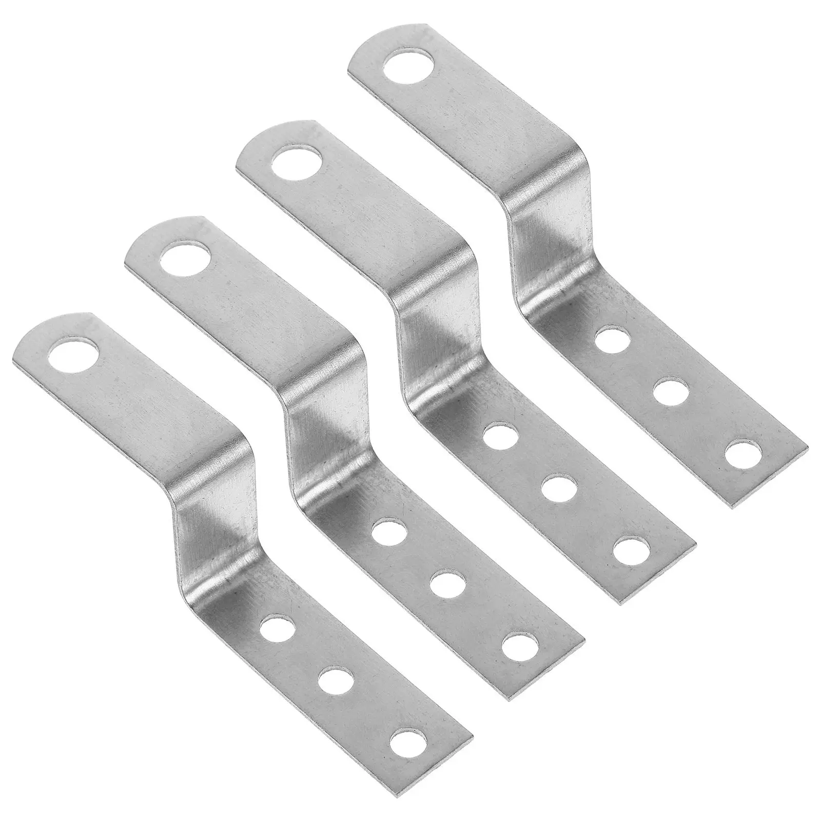 4Pcs Drawer Lock Head Pieces Sturdy Z Shaped Corner Brackets Furniture Shelf Support Cabinet Hardware Accessories