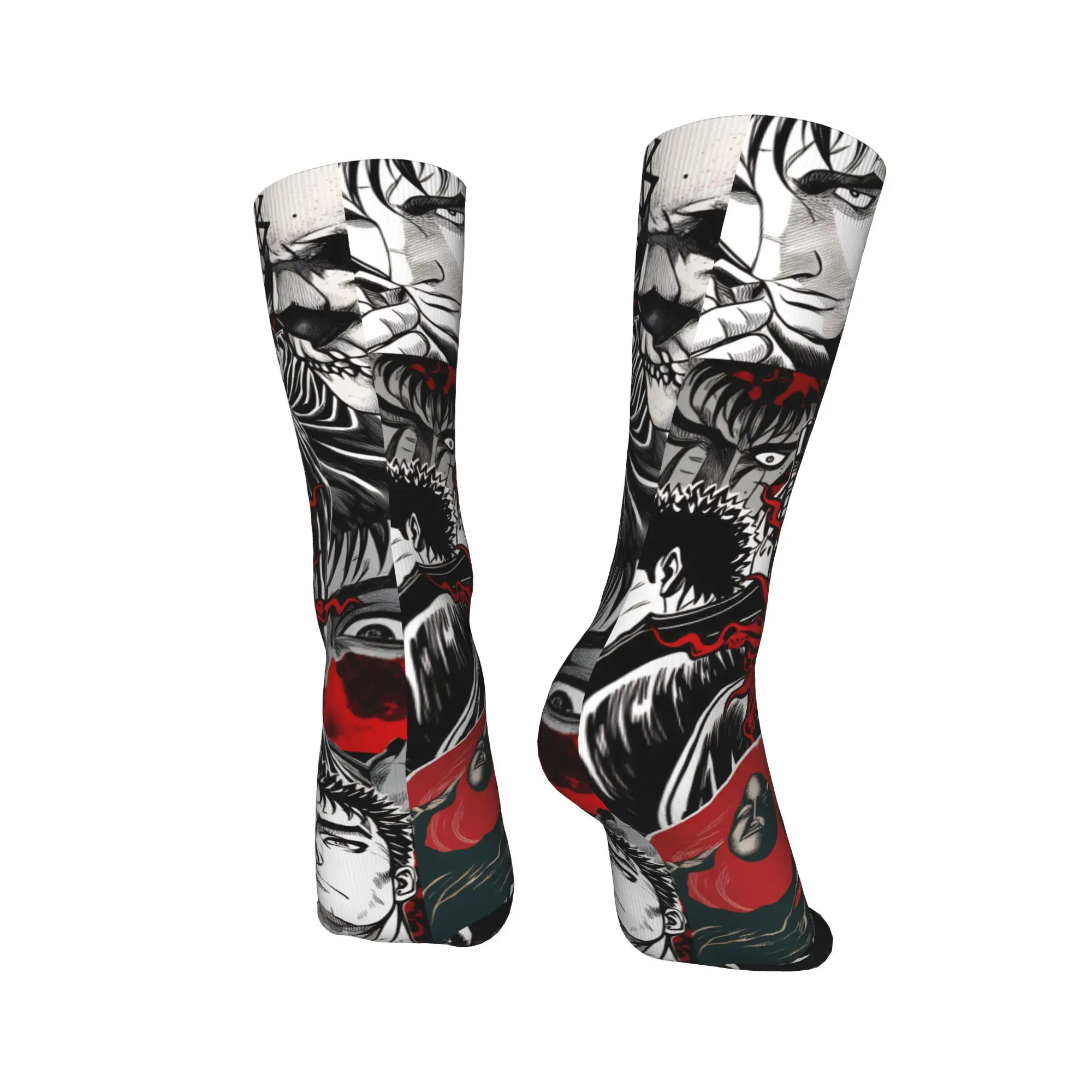 Anime Berserks Guts Socken Retro Strümpfe Männer Weiche Atmungsaktive Lauf Socken Winter Benutzerdefinierte Anti Bakterielle Socken – Detail 4