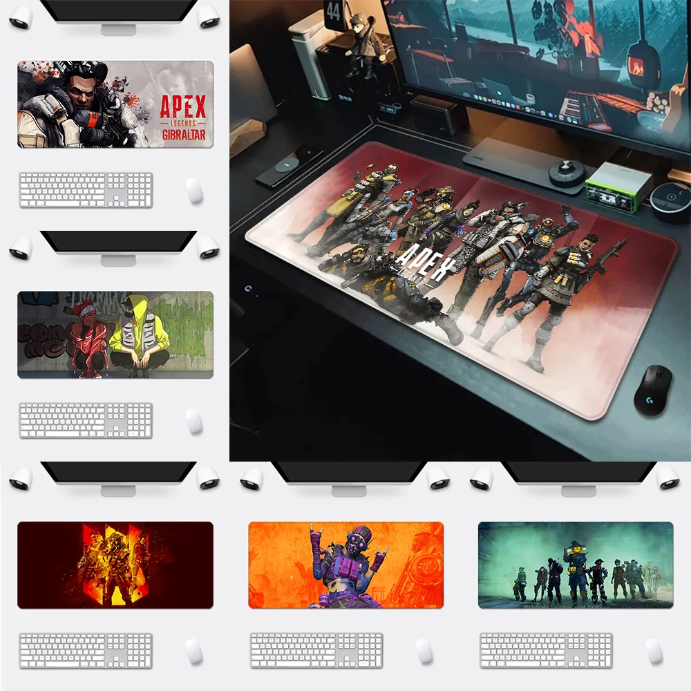 Hot Games Apex Legends Mousepad HD Printing Computer Gamers Locking Edge Non-slip Mouse Pad XXL90x40cm Keyboard PC Desk Pad