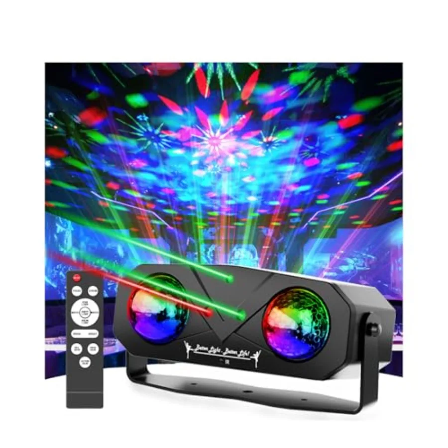 

Strobe Ocean Star Projector Dj Dance Sound Activated with Remote Control Stage Rave for Parties Bar Birthday Wedding KTV Christ