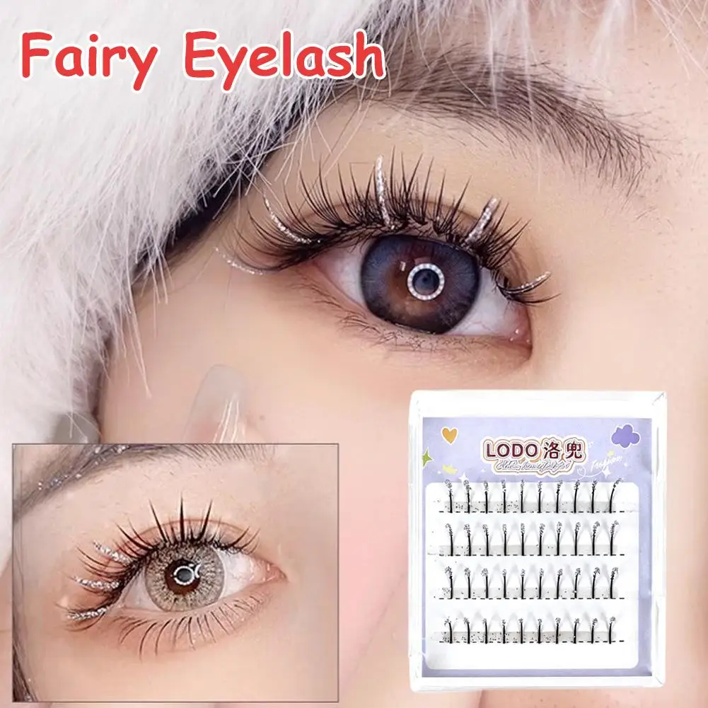 Faux cils C Curl neige rêveur fée cils naturel maquillage des yeux agrandir les yeux Festival de noël outil de maquillage