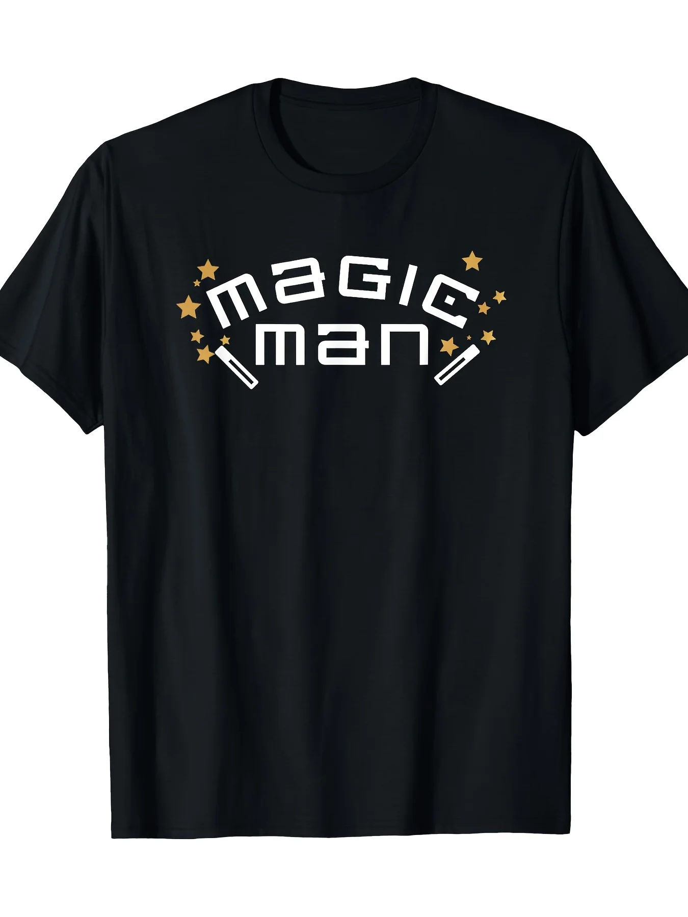 Magic T-shirt men's printed T-shirt cotton comfortable casual breathable crew neck