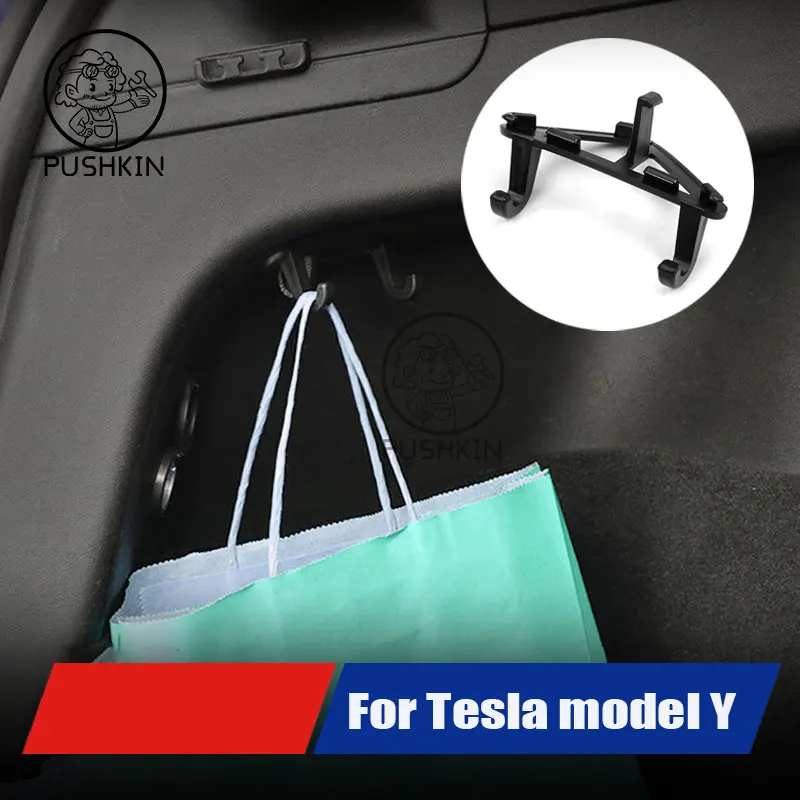 

Trunk Hook Car Pendant Trunk Grocery Bag Hook Luggage Compartment Glove Bag Hook for Tesla Model 3 Model Y