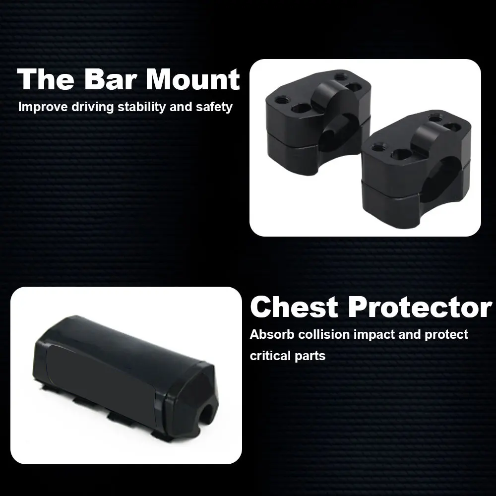 المقود اليد 11/8 "28 مللي متر الدهون مقود CNC ل KTM ياماها هوندا سوزوكي كاواساكي كايو CRF EXC دراجة نارية الترابية Bike2028 #5