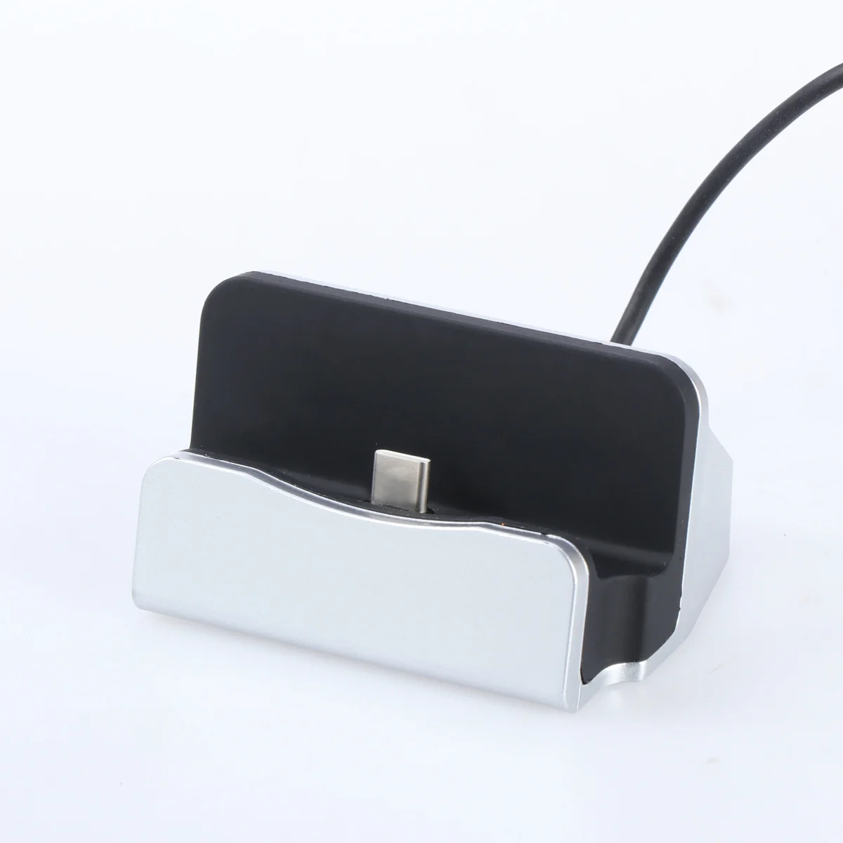 قاعدة شحن USB من النوع C حامل سطح المكتب لأجهزة 950 Xl 5 10 5X Type C فضي سريع