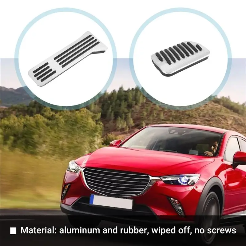 Best-Selling No Drill Accelerator Brake Gas Pedals Pad Cover For Mazda 2 3 6 Cx-3 Cx-5 Cx-9 Cap Accessories