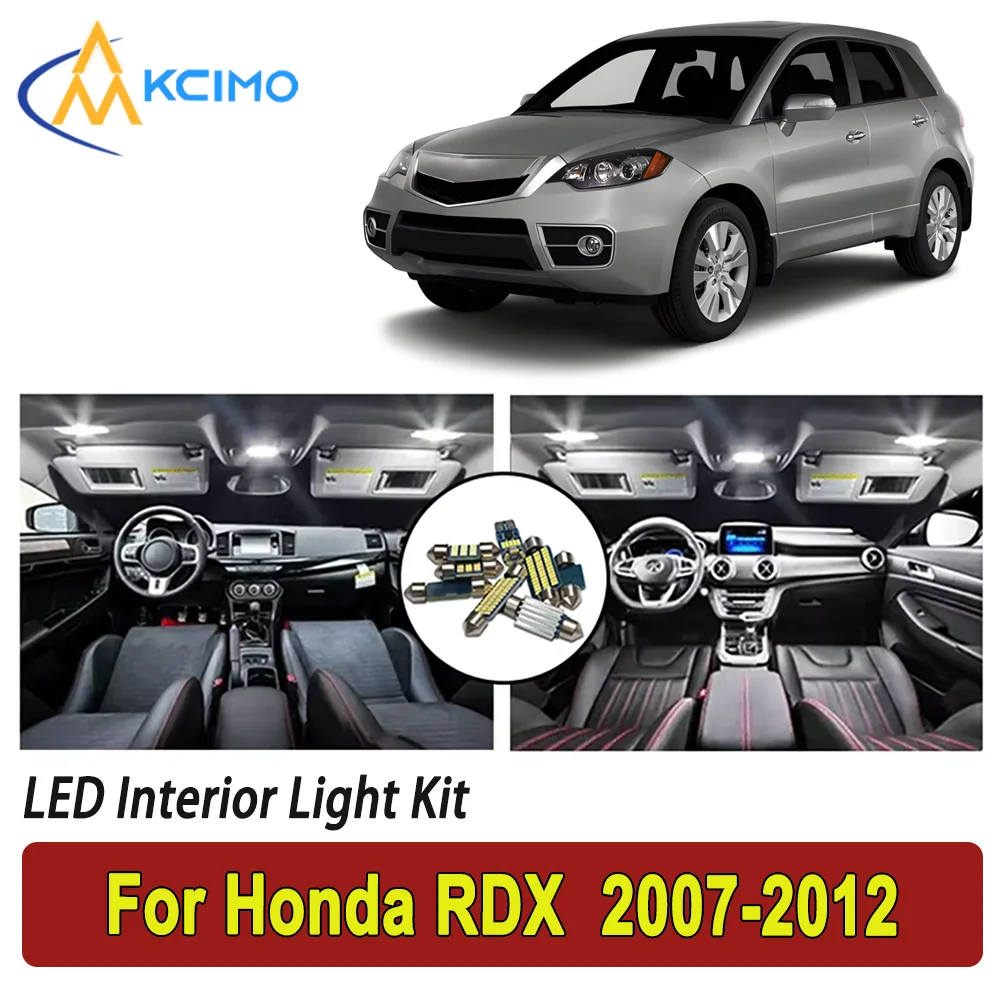 

New Light Bulb For Honda RDX (2007-2012) Premium Bright LED Interior Dome Map Trunk Light Kit New Car Led Lamps Car LED Lights