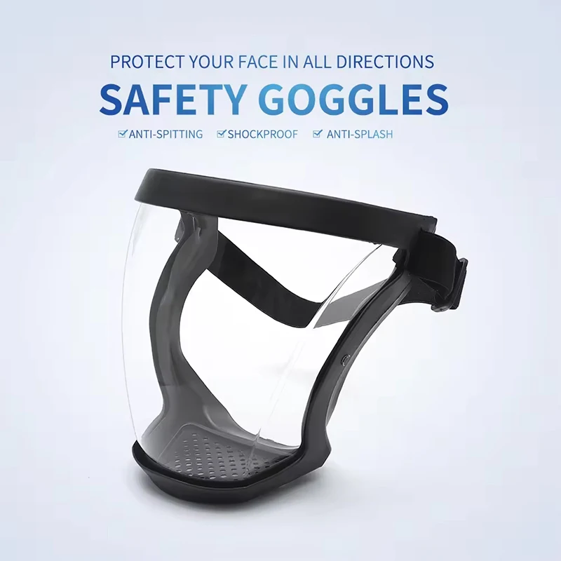 Space Spherical Goggles Protective Mask Transparent Full Face Shield For Dusting Kitchen Protection Reusable Face Shield Mask