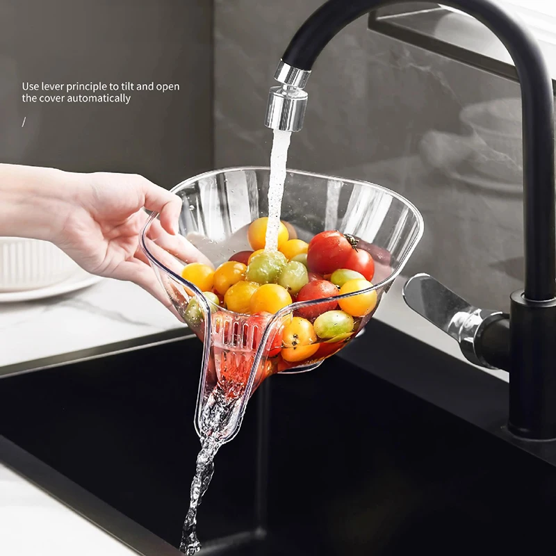 

Multifunctional Washing Drain Basket Household Vegetable Basin Kitchen Washing Fruit Plate Cleaning Gadget Kitchen Accessories