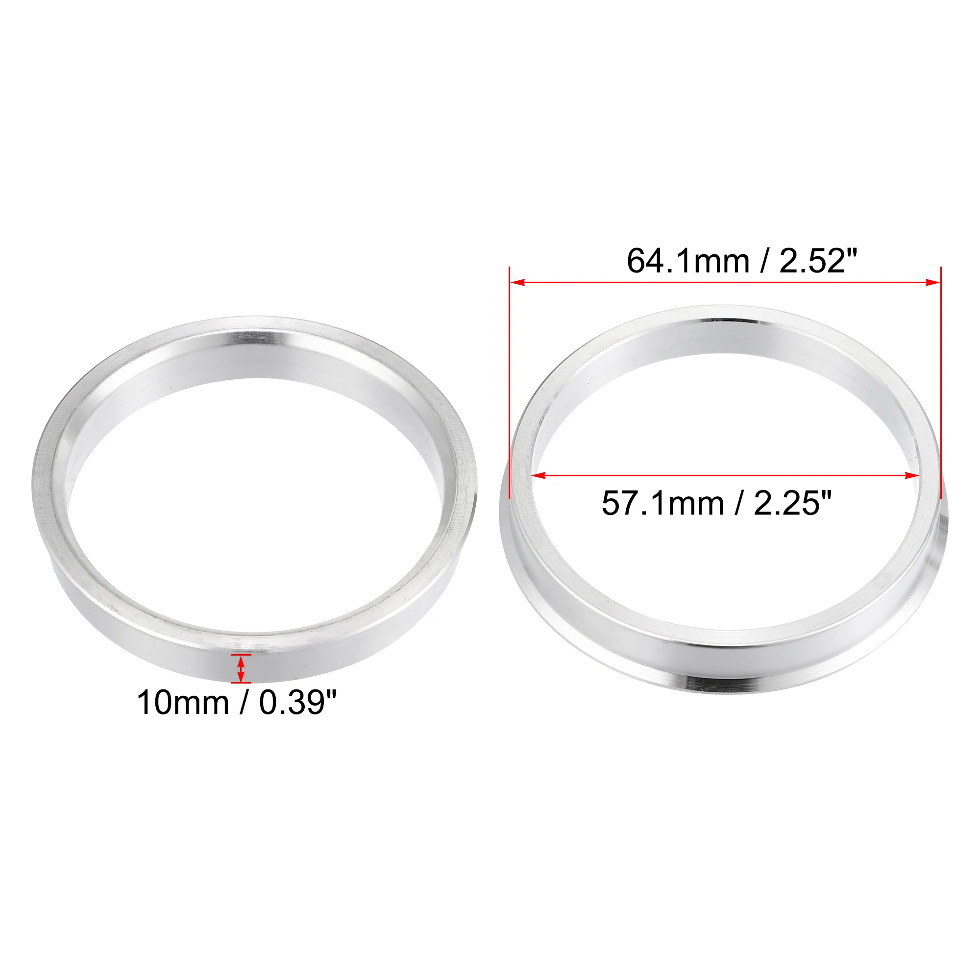 Uxcell 4 stücke od 58,1mm 63,4mm 64,1mm 65,1mm bis 54,1mm 57,1mm 66,6mm 93,1mm Auto Auto Nabe Zentr ier ringe Rad bohrung Mittel abstand halter
