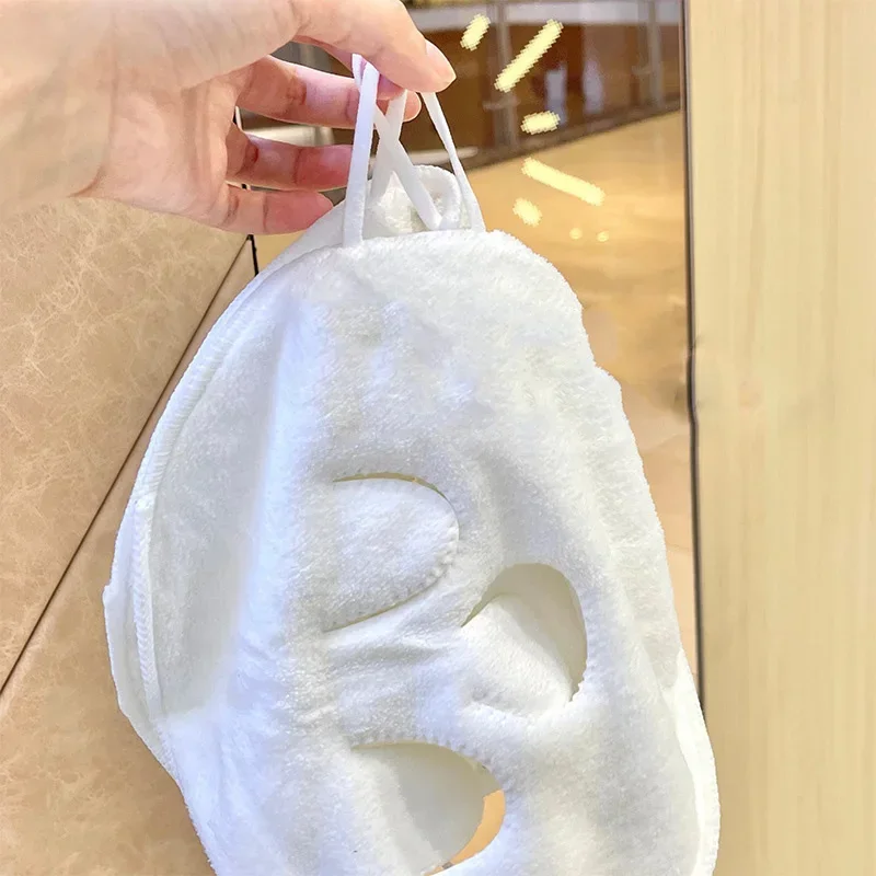 Reusable Hot and Cold Compress Face Towel Masks - Moisturizing Facial Steamer for Hot and Cold Skin Care, Soft, Gentle