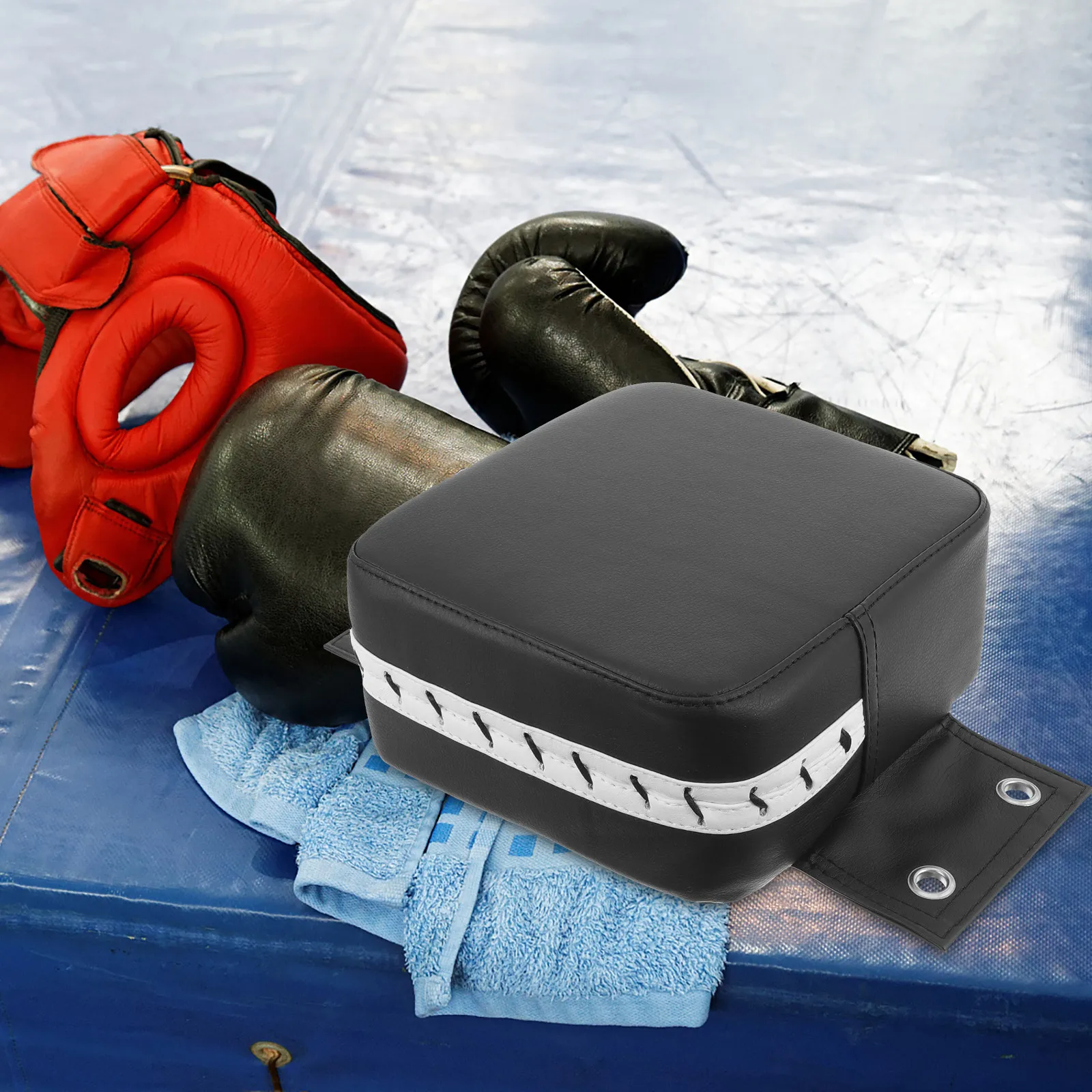Sticky Strap Punching Target Mat Wall Boxing Pad Kicking Training Pad Boxing Wall Cushion Doorway Punching Pads