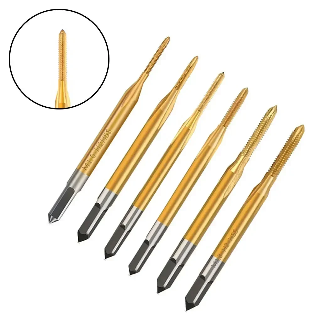 

1pc HSS Coating Screw Tap Drill Bit M1-M1.8 Straight Flute Thread Tap For Repair Assemble Furniture Tool Parts