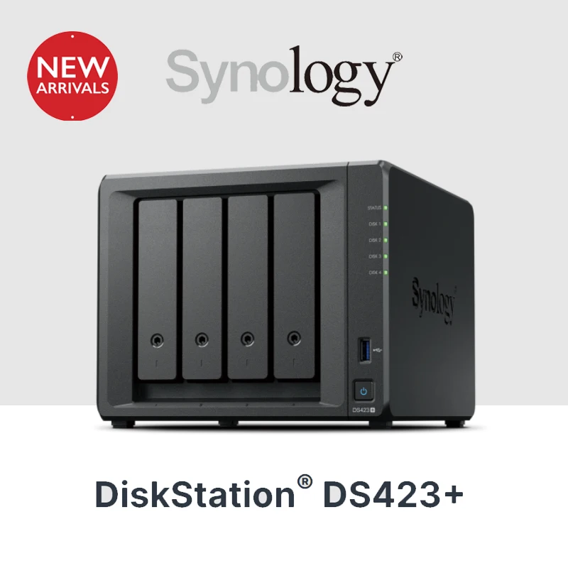 Synology DS423+ 4 Bay NAS Disk Station 2GB DDR4 Network Cloud