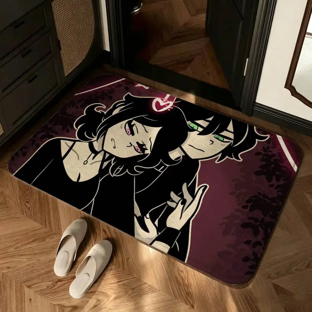 TCOA-The Coffin Of A-Andy And Leyley Laser Shower Room Absorbent Small Floor Mat Soft Comfortable Decorative Foot Mat