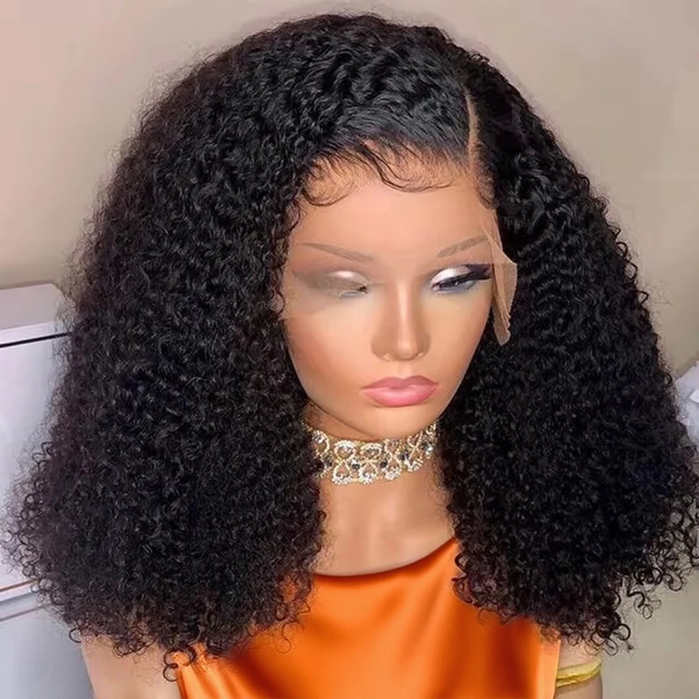 7x5 13x4 워터 웨이브 글루리스 가발, 프리컷 레이스 가발, 250% 밀도, 앞머리가 미리 제거된 내추럴 웨이브, 착용하기 편한 글루리스 곱슬머리 인모 가발 (여성용)