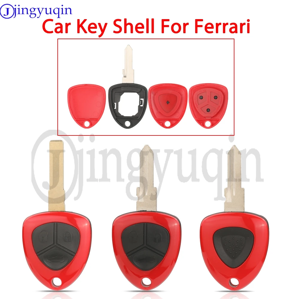 

Умный смарт-ключ-брелок jingyuqin с 1/3 кнопками для Ferrari 458 F430 612, сменный корпус ключа с необработанным заготовочным лезвием
