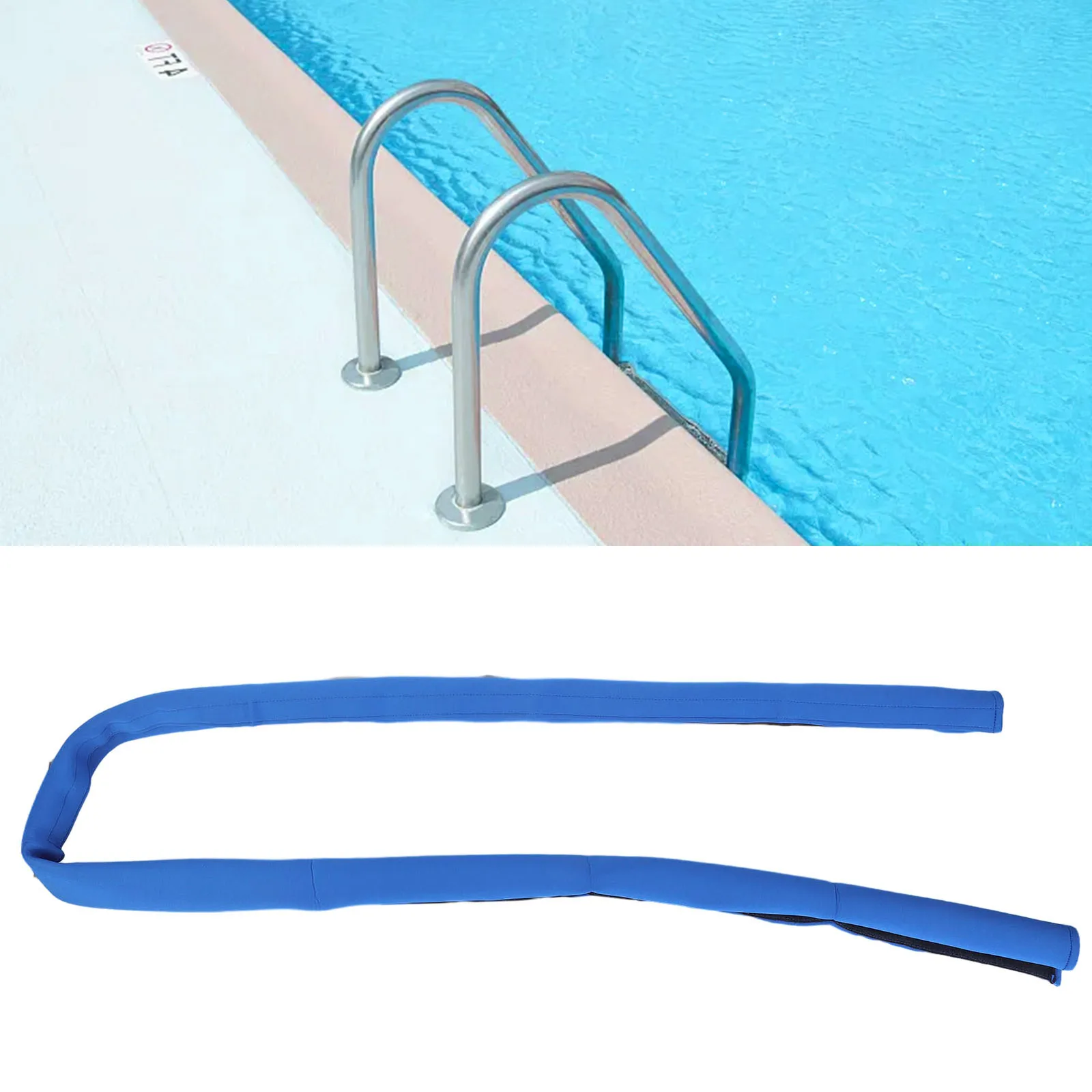 Handrail Cover Sleeve for Swimming Pool with Non Slip Diving Cloth Material Foldable and Portable Safety Accessory