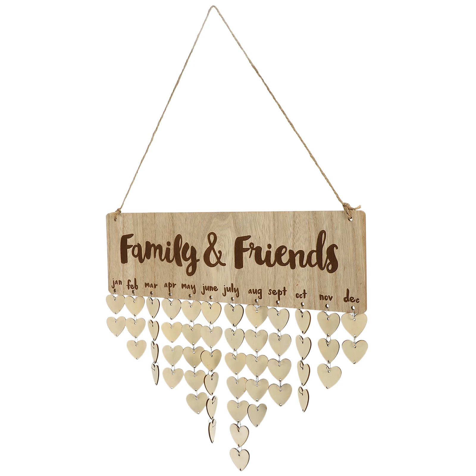

Wood Countdown Calendar Simple Design Living Room Decor Suspended Calendar Decor Children Birthday Decoration Wall Decoration