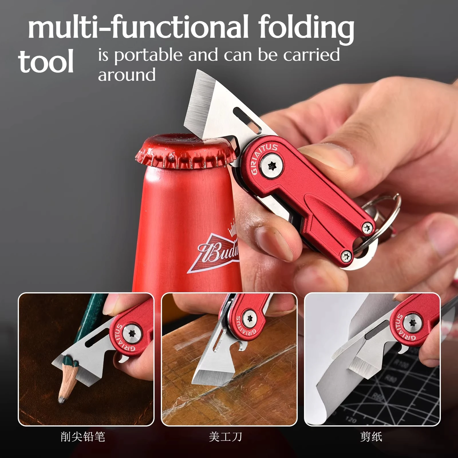 

Portable Folding Self-defense Tools Outdoor Camping Portable Multi-functional Emergency Survival Equipment for Camping