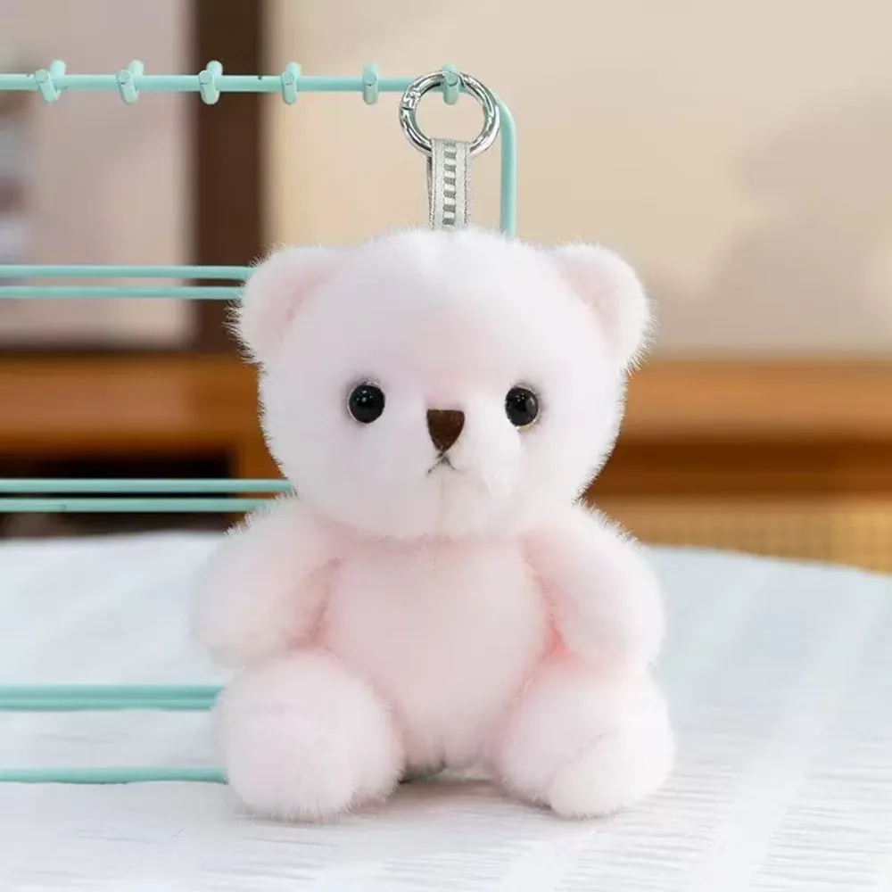 

Плюшевый брелок-медвежонок из ПП-хлопка, реалистичная мягкая игрушка-медведь, 15 см, милый плюшевый медведь-украшение