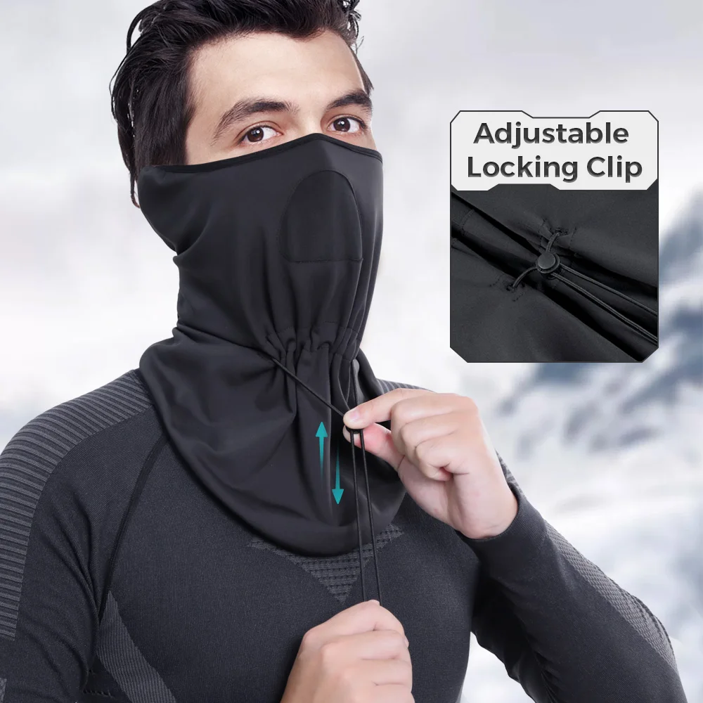 Neck Gaiter Comfortable Adjustable Breathable Mask Scarf Cold Weather Winter Snowboard Skiing Warmer Face Cover Thermal Bnadana