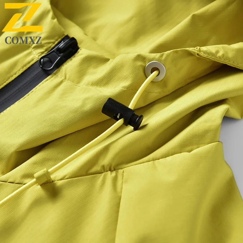 Brand Waterproof Men's Jacket 2025 Autumn Luxury Casual Sports Windproof Big Pocket Hoodies Coat Outdoor Jogger Camping Overcoat