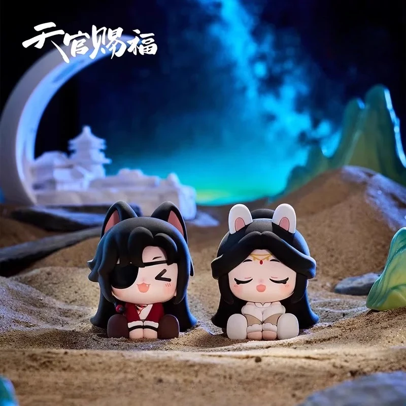 Heaven Official's Blessing Sitting figura Xie Lian Hua Cheng ACG mercancía muñeca caja ciega coleccionable