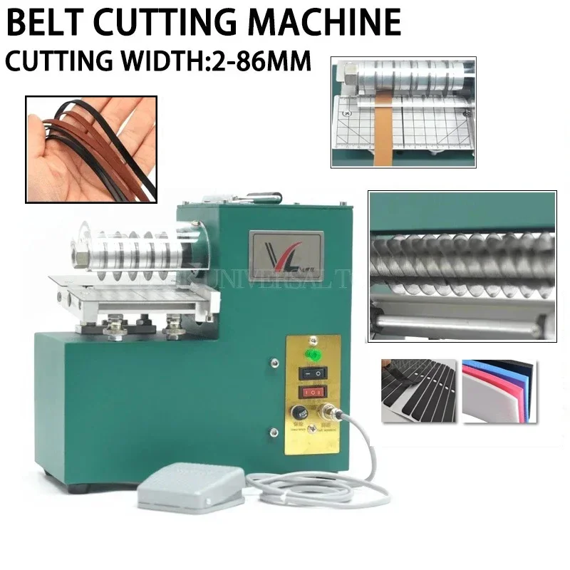 Leather Strip Belt Strap Cutting Machine with Edge Folding Leather Laminating(Handmade Leathercraft Winding Brick Making Tuftin)