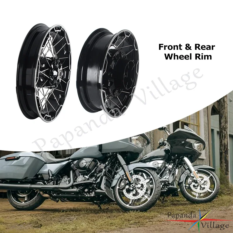 

21x3.5 & 18x5 Motorcycle Front Rear Wheels Rims 36 Spokes Die-cast Aluminum A356 For Harley Touring FLTRXSTSE FLHXSE 2023-Later