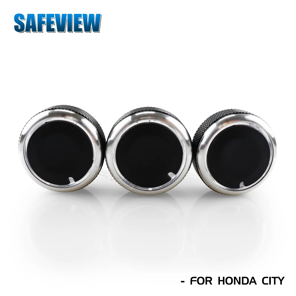 3pcs/set Air Conditioning Knob AC Knob Heat Control Switch Button Knob For Honda CITY FIT