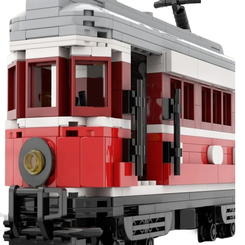 484-teiliger Auto-Trolley MOC Anpassbarer Modularer Baukasten Kreatives Design Lernspielzeug STEM DIY Spielzeug Weihnachtsgeschenk