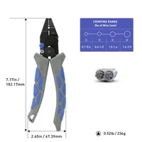 Fishing pliers Kit, Steel Wire Cutting Scissors, Fishing crimper pliers with Brass crimp fishing sleeve Tool