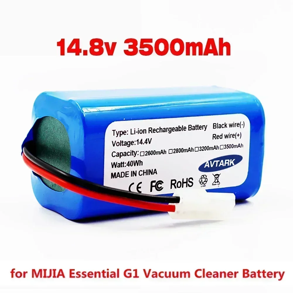 

2025NEW Genuine14.8V 2600mAh 3500mAh Li-ion Battery For Xiaomi G1 Robot Vacuum-Mop Essential MJSTG1 Robot Vacuum Cleaner Accesso