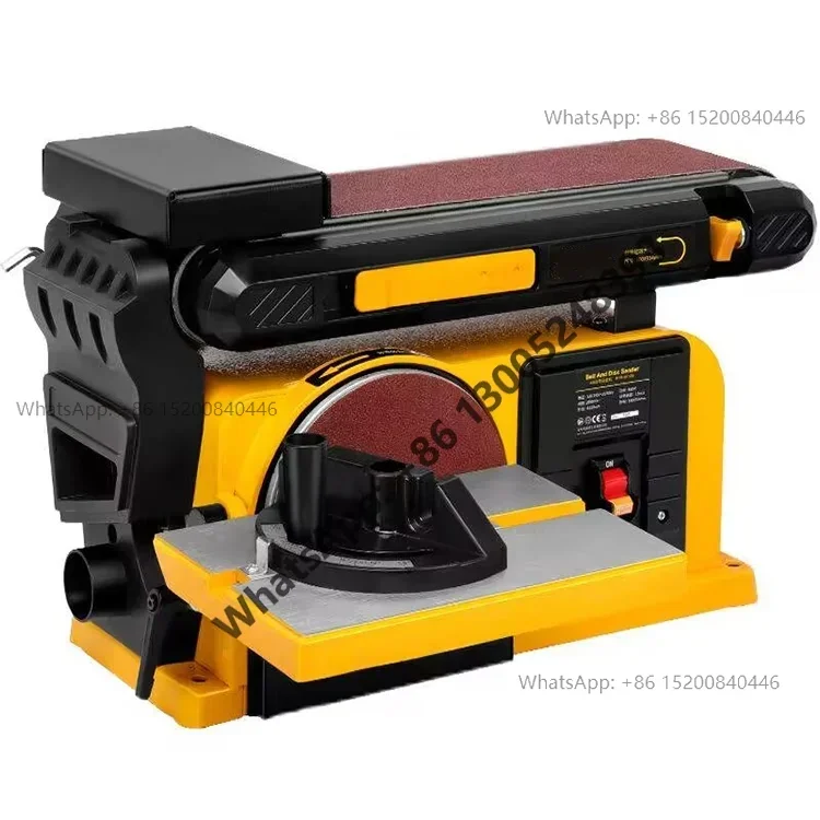 

750W Multifunction New 4*6 Wide Belt Sander Combination Belt Disc Carpentry Sanding Machine for Wood Engraving Drilling Grinding