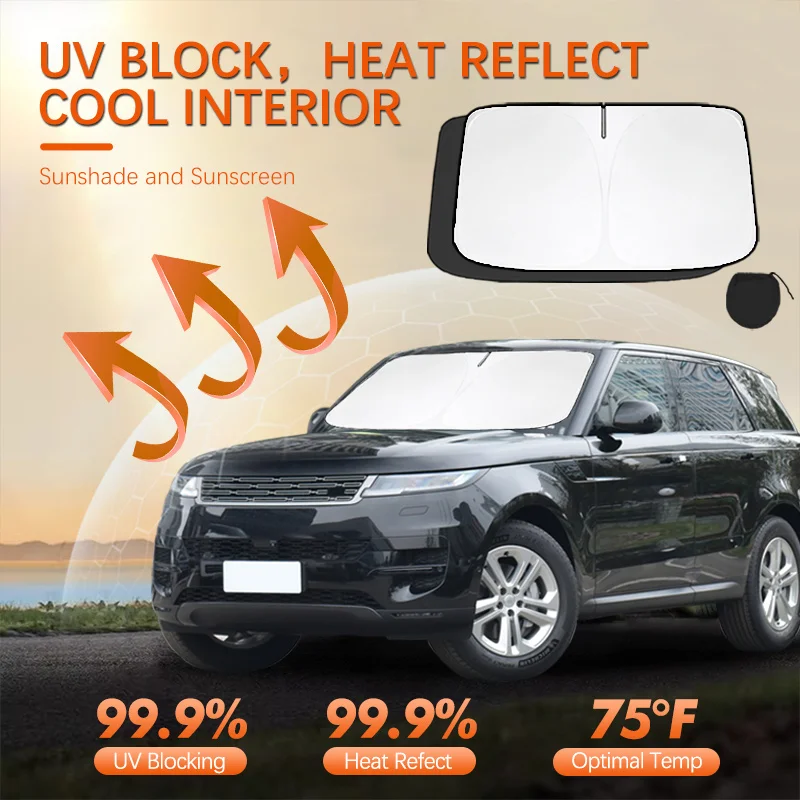 For Land Rover Range Rover Sport Car Sun Viso Front Window Windshield Sunshade Heat Insulation Summer Sun UV Protection