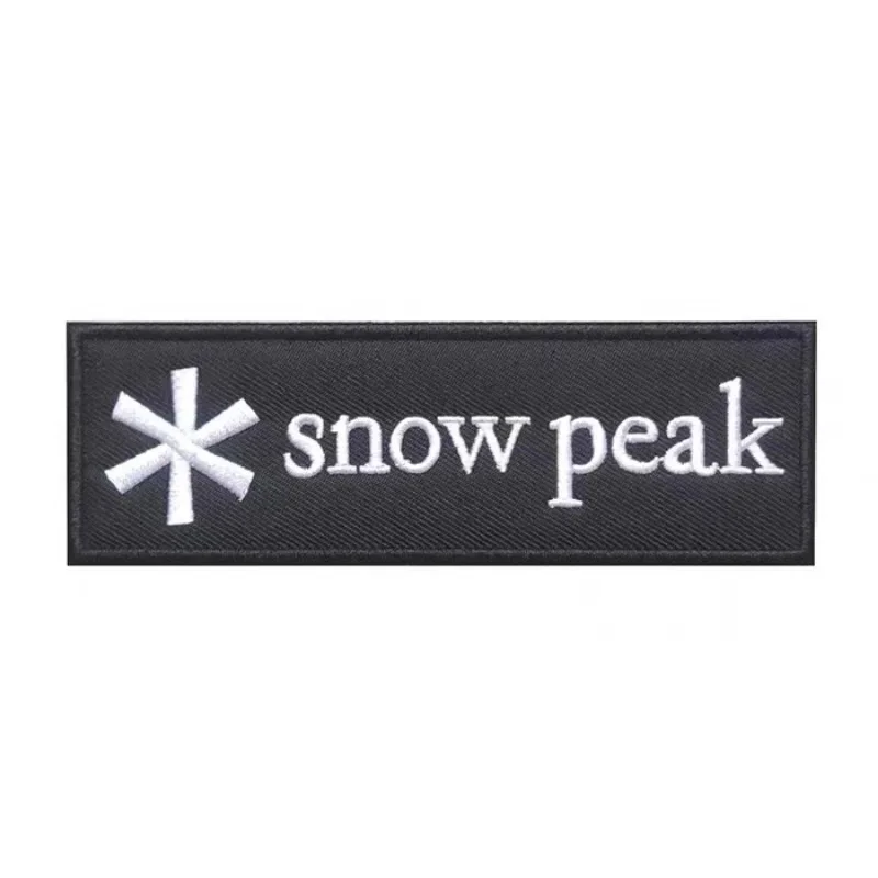 1PC snow peak Patch Stripes Badge Tags Chevrons Military Armband Iron On Or Hook Loop Embroidered