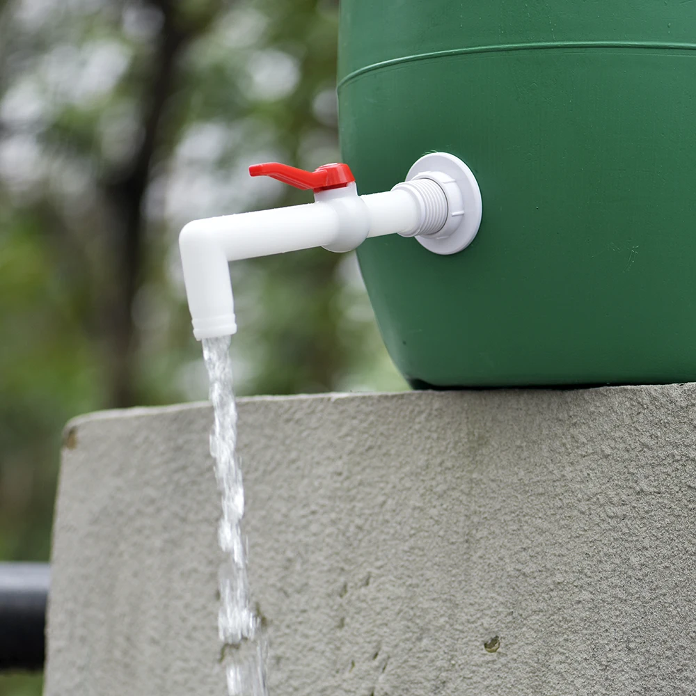 Kit de raccordement pour réservoir d'eau, ensemble de vannes à boisseau sphérique en PVC pour aquariums et irrigation de jardin - Trois sorties de débit différentes