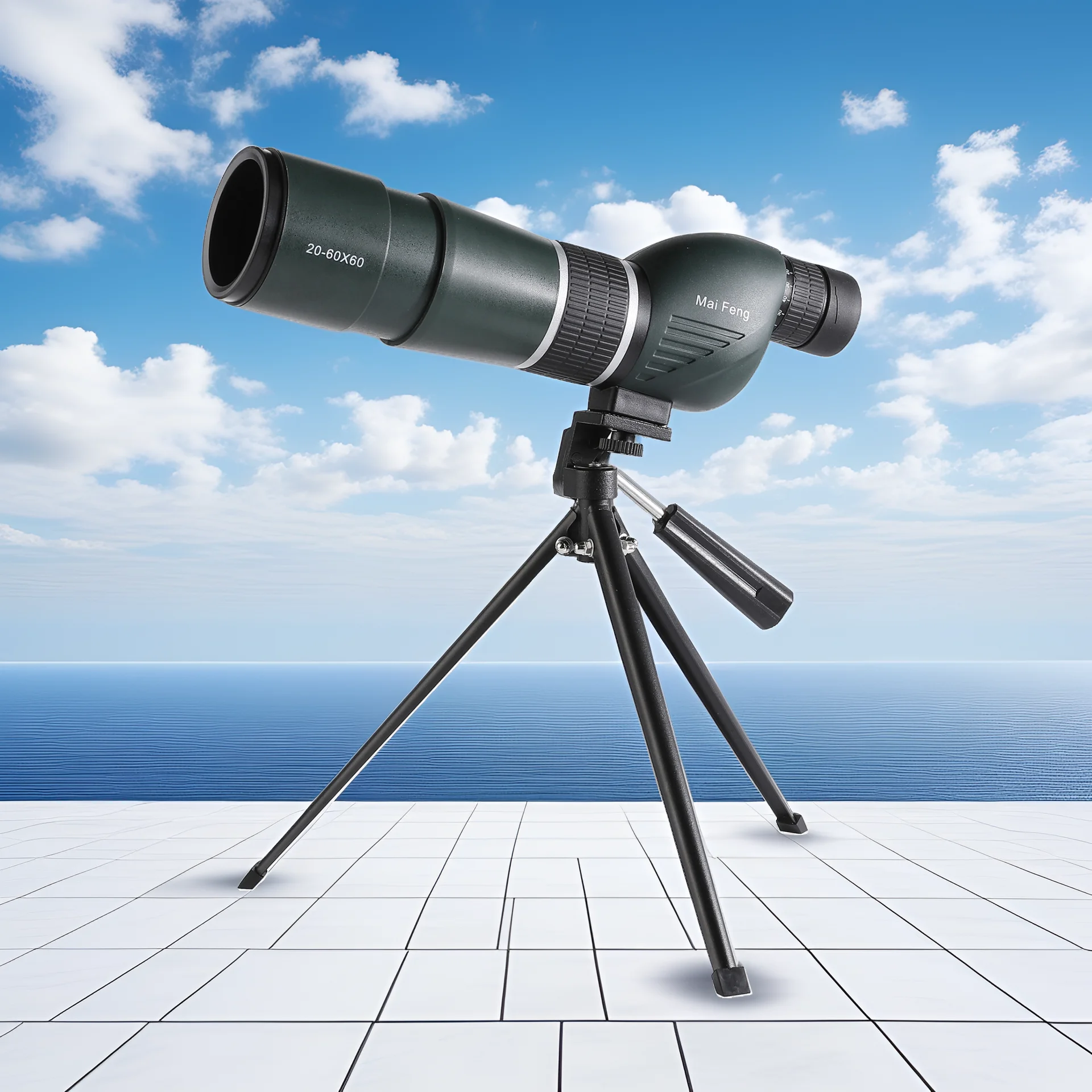 

Maifeng 20-60x60 Zoom Monoculars Watching Bird Astronomical Telescope Hunting Camping Equipment Binoculars Long Range With Clip