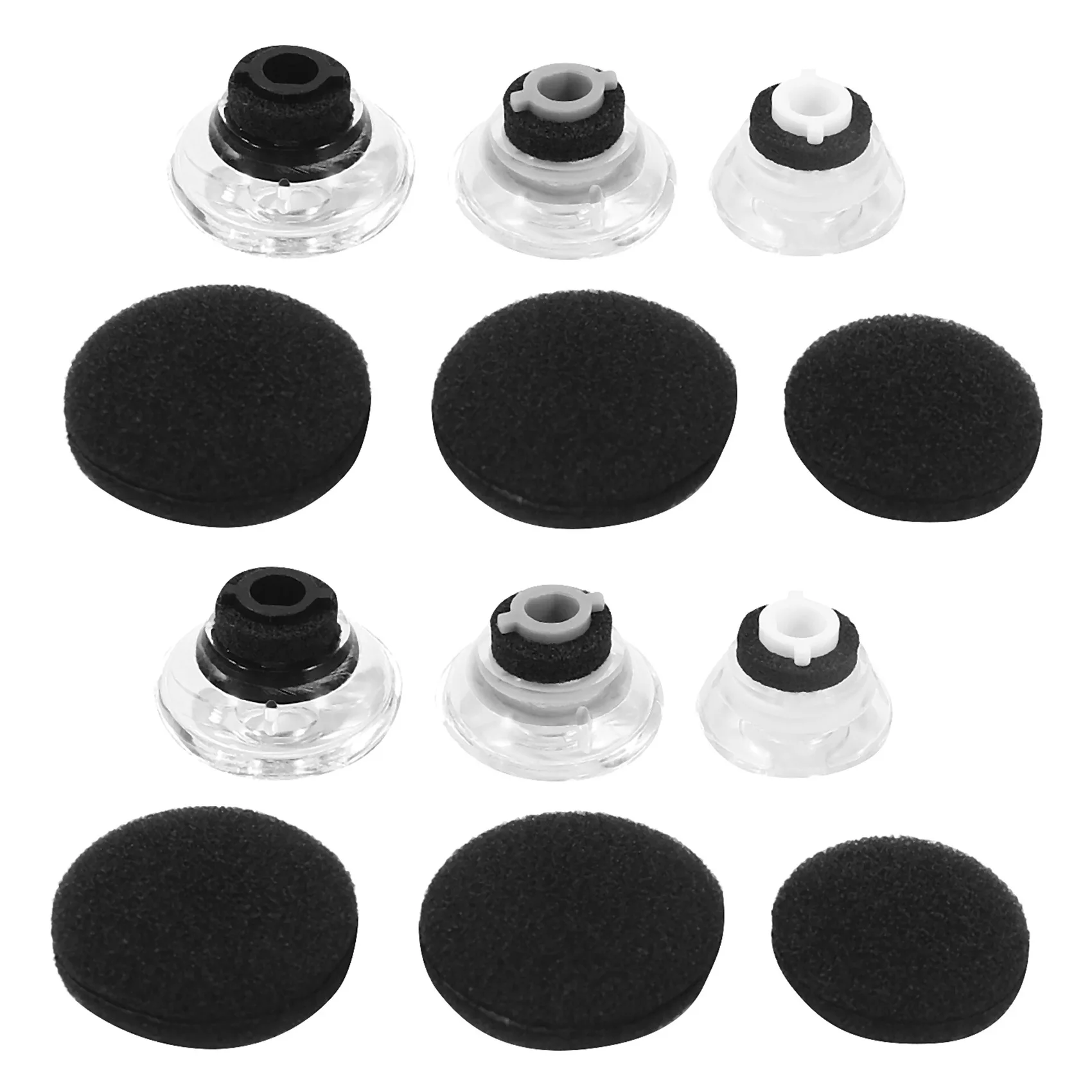 6-Piece Large, Medium and Small Replacement Earplug Gels for Plantronics Voyager Legend Eartip Kit