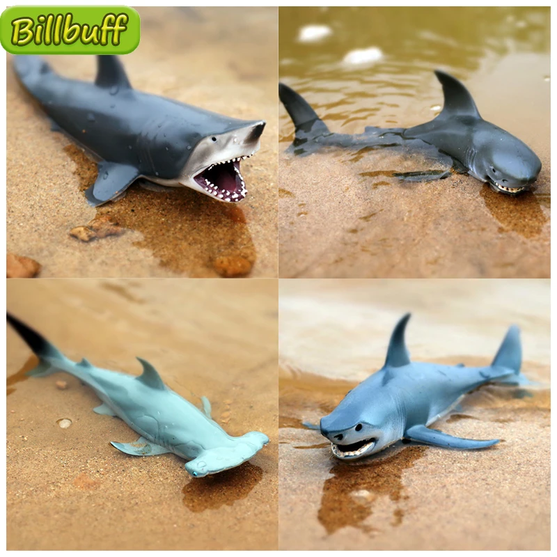 1Pcs Simulation Sale Sea Life  Animals Models Sharks Action Figures Toy Educational Collection Educational Toy for Children Gift
