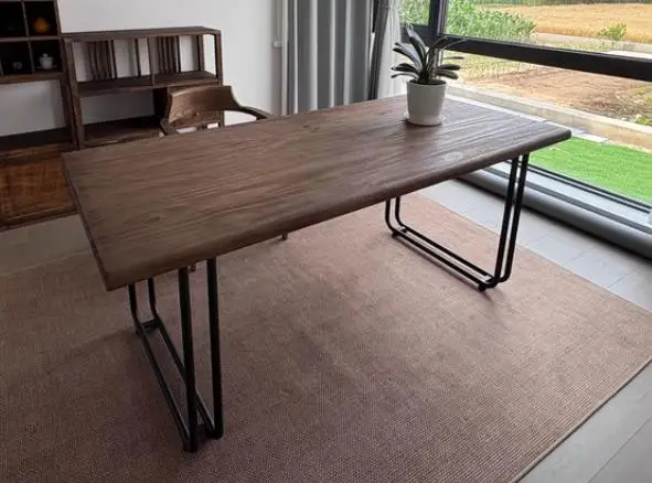 desk tea table retro computer table display long dining table reception
